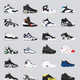Illustration for article titled Iconic basketball and running sneakers from the 80s and 90s